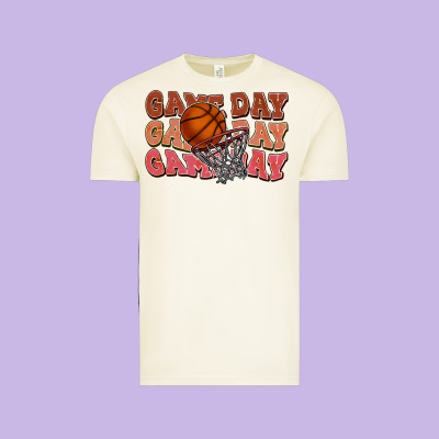 Game Day Game Day Game Day Basketball Vintage Tee Designed By Nancycooperartshop