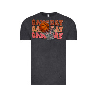 Vintage Black Game day game day game day Basketball Vintage Tee - NancyCooperArtShop