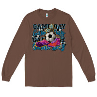 Chestnut Game day soccer Long Sleeve Tee - HowdyJamesFarm