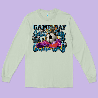 Game Day Soccer Long Sleeve Tee Designed By Howdyjamesfarm