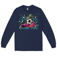 Navy Game day soccer Long Sleeve Tee - HowdyJamesFarm
