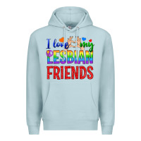 Blue Mist I Love My Lesbian Friends Premium Hoodie - BundleAndBundleShop