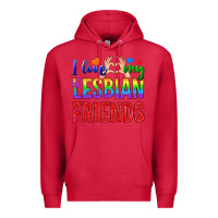 Cardinal I Love My Lesbian Friends Premium Hoodie - BundleAndBundleShop