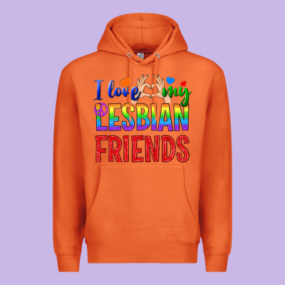 I Love My Lesbian Friends Premium Hoodie Designed By Bundleandbundleshop