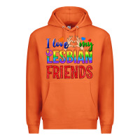 Carrot I Love My Lesbian Friends Premium Hoodie - BundleAndBundleShop