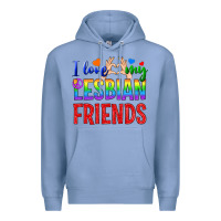 Colony Blue I Love My Lesbian Friends Premium Hoodie - BundleAndBundleShop
