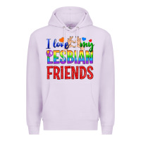 Lilac I Love My Lesbian Friends Premium Hoodie - BundleAndBundleShop