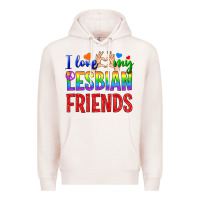 Pale Pink I Love My Lesbian Friends Premium Hoodie - BundleAndBundleShop