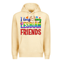 Pina Colada I Love My Lesbian Friends Premium Hoodie - BundleAndBundleShop