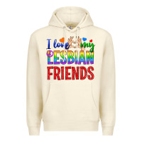 Sandshell I Love My Lesbian Friends Premium Hoodie - BundleAndBundleShop