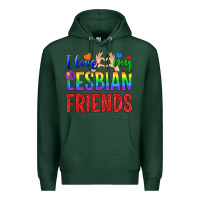 Sports Green I Love My Lesbian Friends Premium Hoodie - BundleAndBundleShop