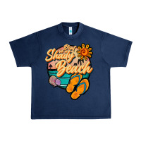 Navy dont be a shady beach Urban Heavy Tee - JahusDesignShop