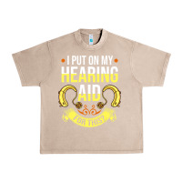 French Oak hearing aid gift funny deaf awareness t shirt Urban Heavy Tee - tuanDangUi