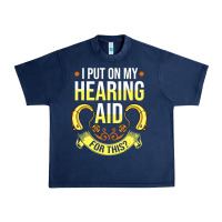 Navy hearing aid gift funny deaf awareness t shirt Urban Heavy Tee - tuanDangUi