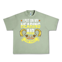 Oil Green hearing aid gift funny deaf awareness t shirt Urban Heavy Tee - tuanDangUi