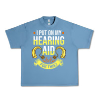 Pebble Blue hearing aid gift funny deaf awareness t shirt Urban Heavy Tee - tuanDangUi