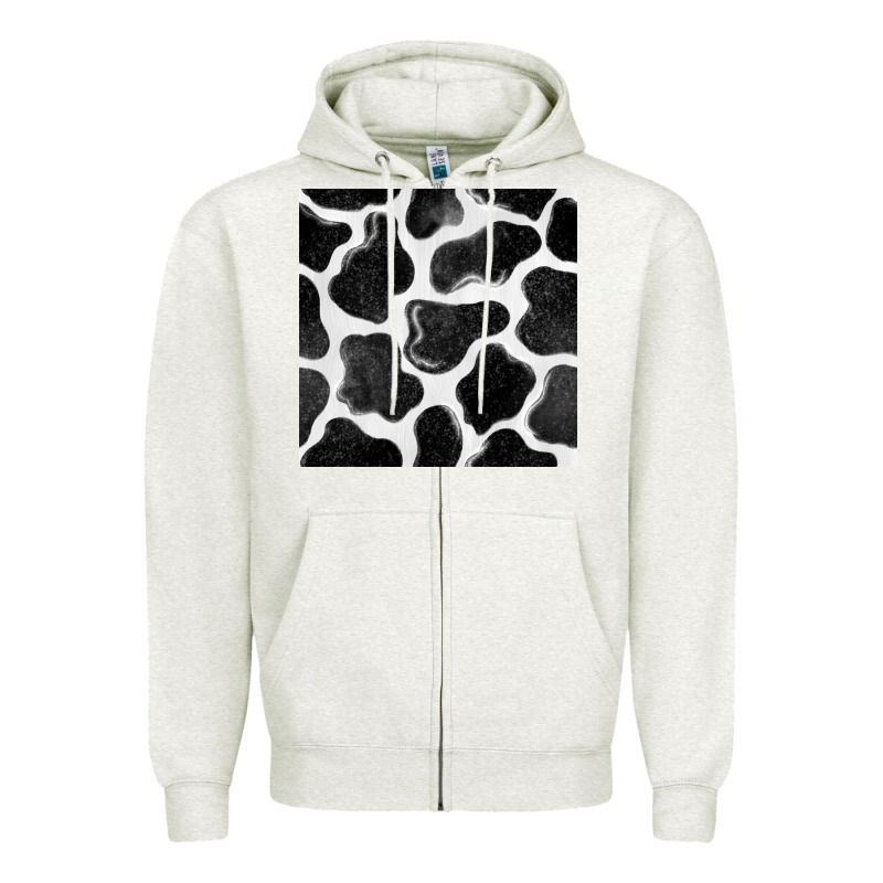 Cow Seamless Pattern Zipper Hoodie by BundleAndBundleShop | Teevron