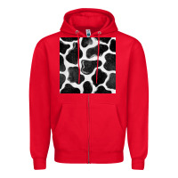 Red cow seamless pattern Zipper Hoodie - BundleAndBundleShop
