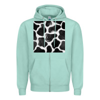 Seafoam cow seamless pattern Zipper Hoodie - BundleAndBundleShop