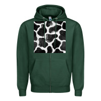 Sports Green cow seamless pattern Zipper Hoodie - BundleAndBundleShop