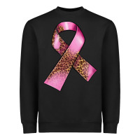 Black Breast Cancer ribbon Heavyweight Sweatshirt - FaDigitalArtStudio