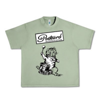 Oil Green retro man postcard records Urban Heavy Tee - tuanDangUi