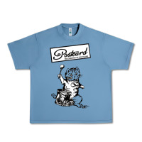 Pebble Blue retro man postcard records Urban Heavy Tee - tuanDangUi