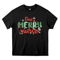 Black one merry nurse Heavy Core Tee - MaliasSmallBusiness