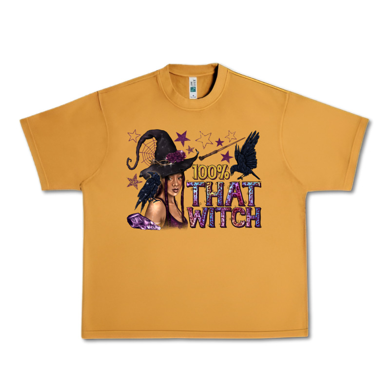 100% That Witch Black Afro Witch Urban Heavy Tee by texasbilliewilder | Teevron