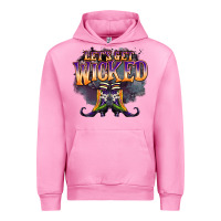 Fuchsia Pink lets get wıcked Urban Hoodie - BarkalooDesign