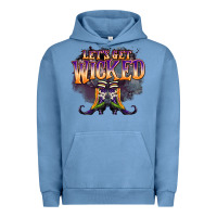 Pigment Pebble Blue lets get wıcked Urban Hoodie - BarkalooDesign