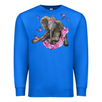 True Royal baby elephant with tutu Premium Sweatshirt - LillyAllenDesigns
