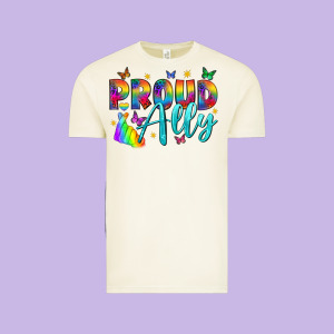 Proud Ally Vintage Tee Designed By Nancycooperartshop