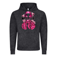 Vintage Black Warrior Breast Cancer with boxing gloves Vintage Hoodie - NancyCooperArtShop