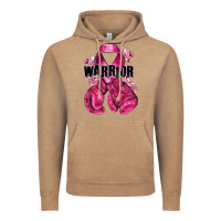 Vintage Coffee Warrior Breast Cancer with boxing gloves Vintage Hoodie - NancyCooperArtShop