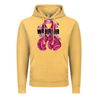 Vintage Mustard Warrior Breast Cancer with boxing gloves Vintage Hoodie - NancyCooperArtShop