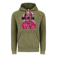 Vintage Olive Warrior Breast Cancer with boxing gloves Vintage Hoodie - NancyCooperArtShop