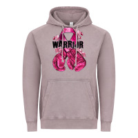 Vintage Zinc Warrior Breast Cancer with boxing gloves Vintage Hoodie - NancyCooperArtShop
