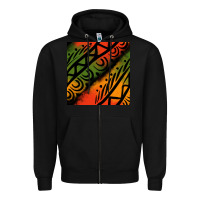 Black african tribal seamless pattern Zipper Hoodie - BundleAndBundleShop