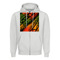 Dove Grey african tribal seamless pattern Zipper Hoodie - BundleAndBundleShop
