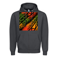 Smoke african tribal seamless pattern Zipper Hoodie - BundleAndBundleShop