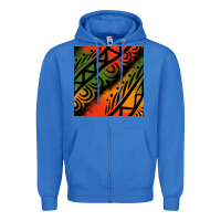 True Royal african tribal seamless pattern Zipper Hoodie - BundleAndBundleShop