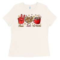 Bone Peace Love Hot Chocolate Ladies Tee - BundleAndBundleShop