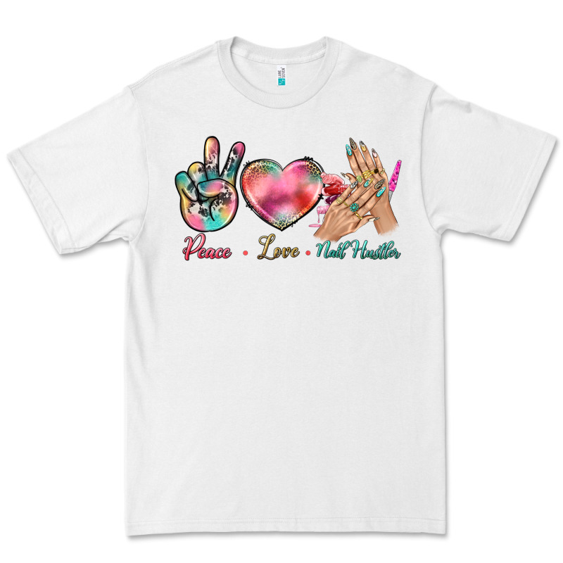 Peace Love Nail Hustler Premium Tee by BundleAndBundleShop | Teevron