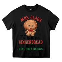 Black mrs claus the north pole gingerbread bakery real g Heavy Core Tee - MaliasSmallBusiness