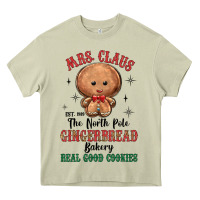 Mossy mrs claus the north pole gingerbread bakery real g Heavy Core Tee - MaliasSmallBusiness