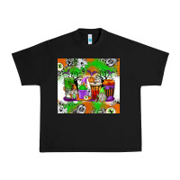 Black Halloween Coffee Cups Urban Heavy Tee - texasbilliewilder