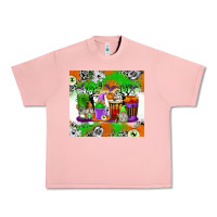 Salmon Halloween Coffee Cups Urban Heavy Tee - texasbilliewilder