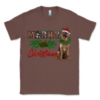 Chestnut merry christmas german shepherd Classic Tee - RanaPortraitStore