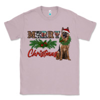 Lilac merry christmas german shepherd Classic Tee - RanaPortraitStore